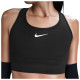 Nike Γυναικείο μπουστάκι Swoosh Pocket Longline Sports Bra
